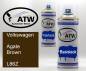 Preview: Volkswagen, Agate Brown, L86Z: 400ml Sprühdose + 400ml Klarlack - Set, von ATW Autoteile West.